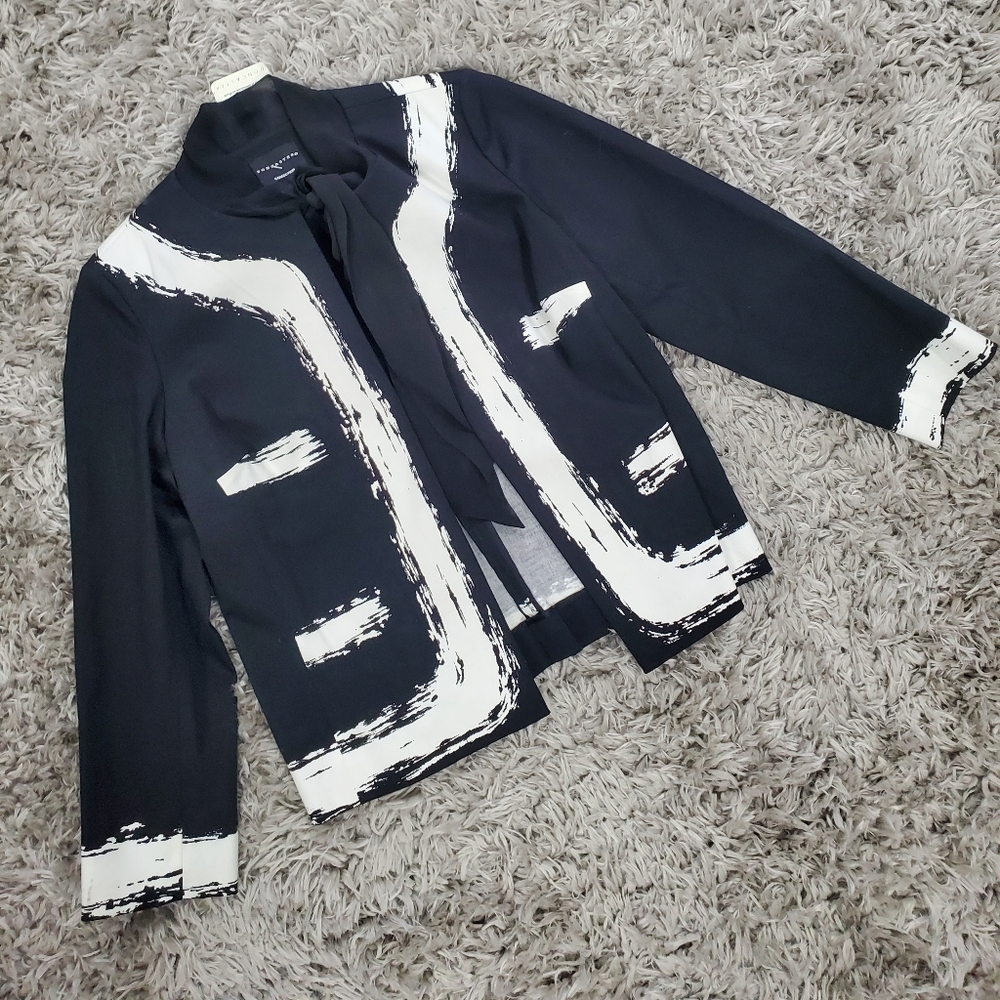 Doncaster Black/White Tie Blazer Size M